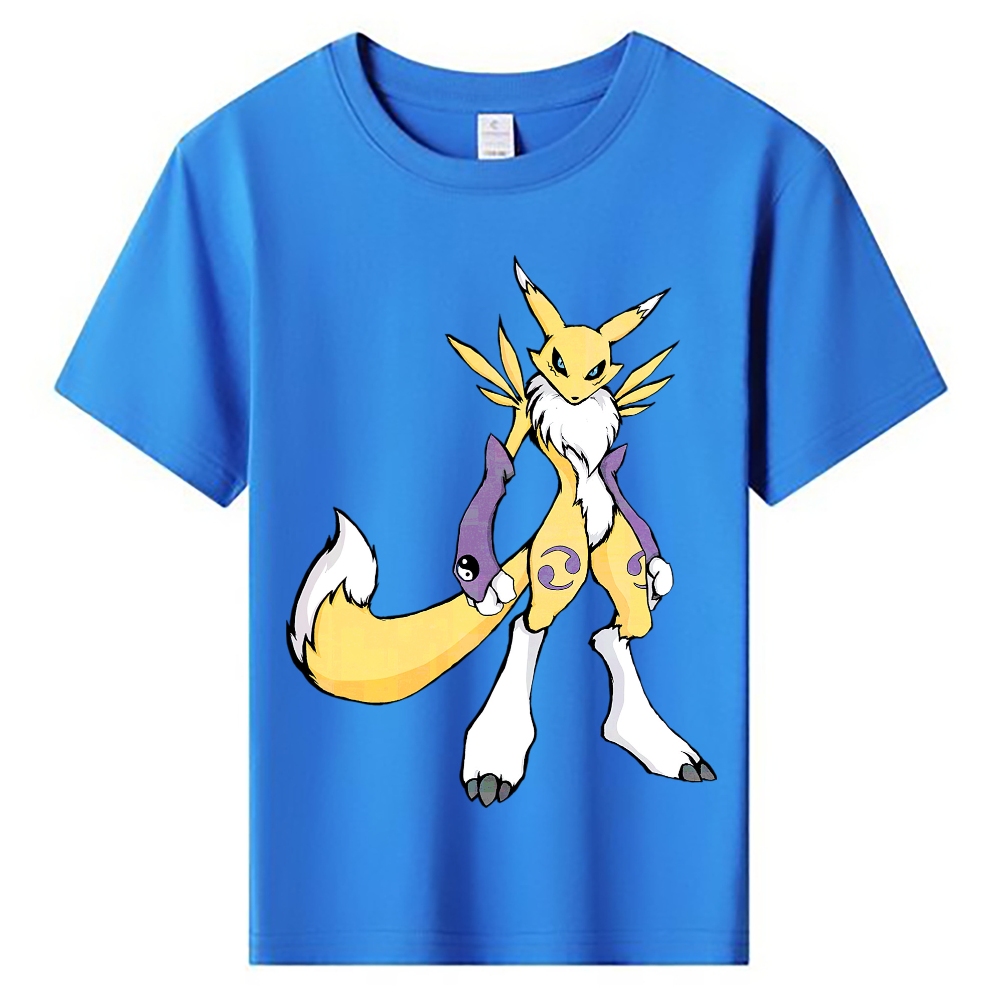 （画像用） Digimon デジタルモンスター/デジモン 綿100％キッズTシャツ（フロントプリント）